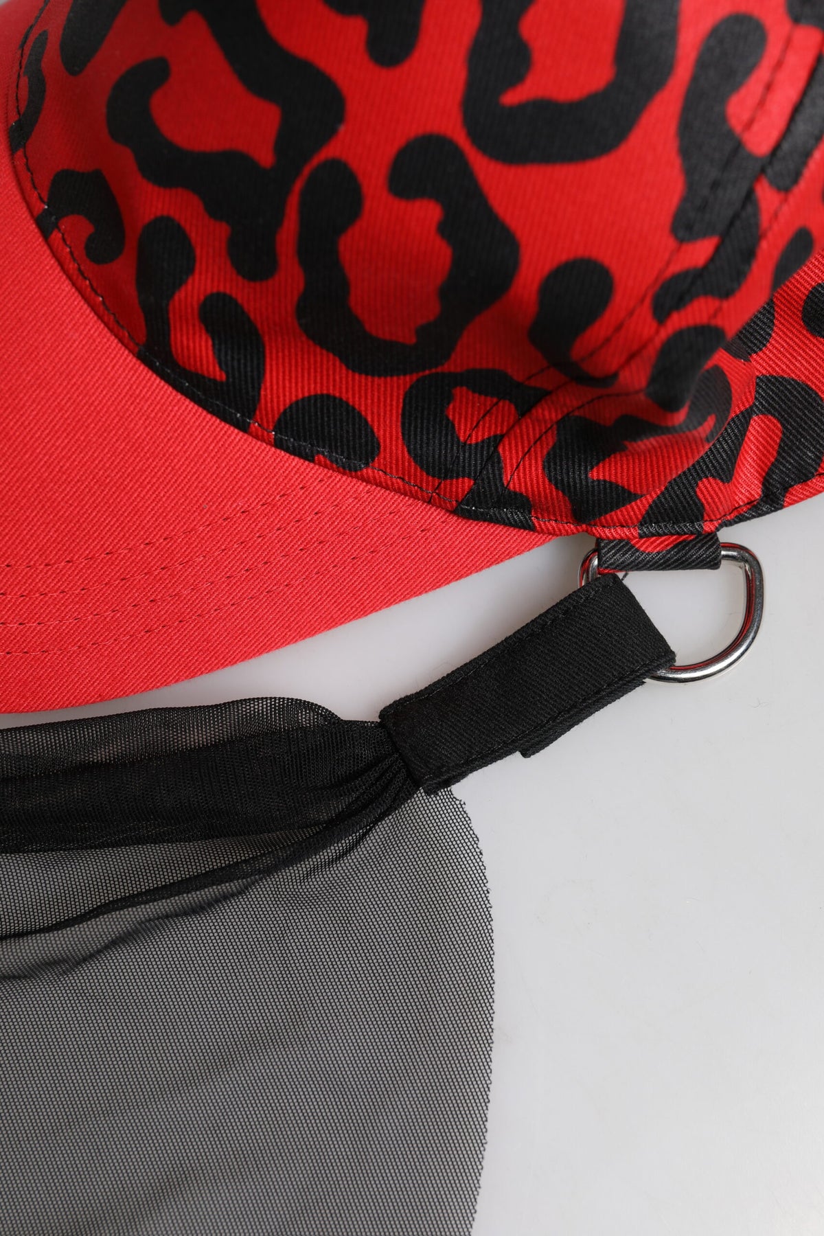 Dolce & Gabbana Red Cotton 6 Panels Women Baseball Cap