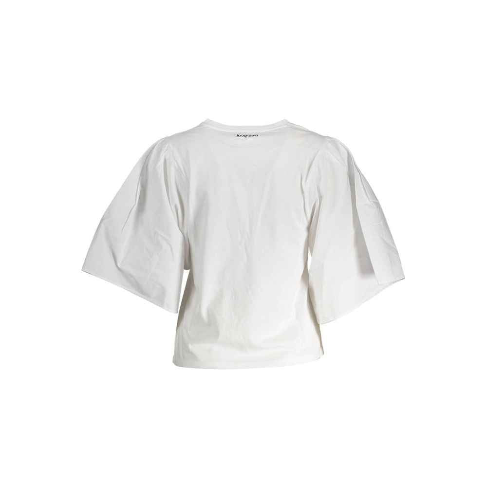 Desigual White Cotton Women Top