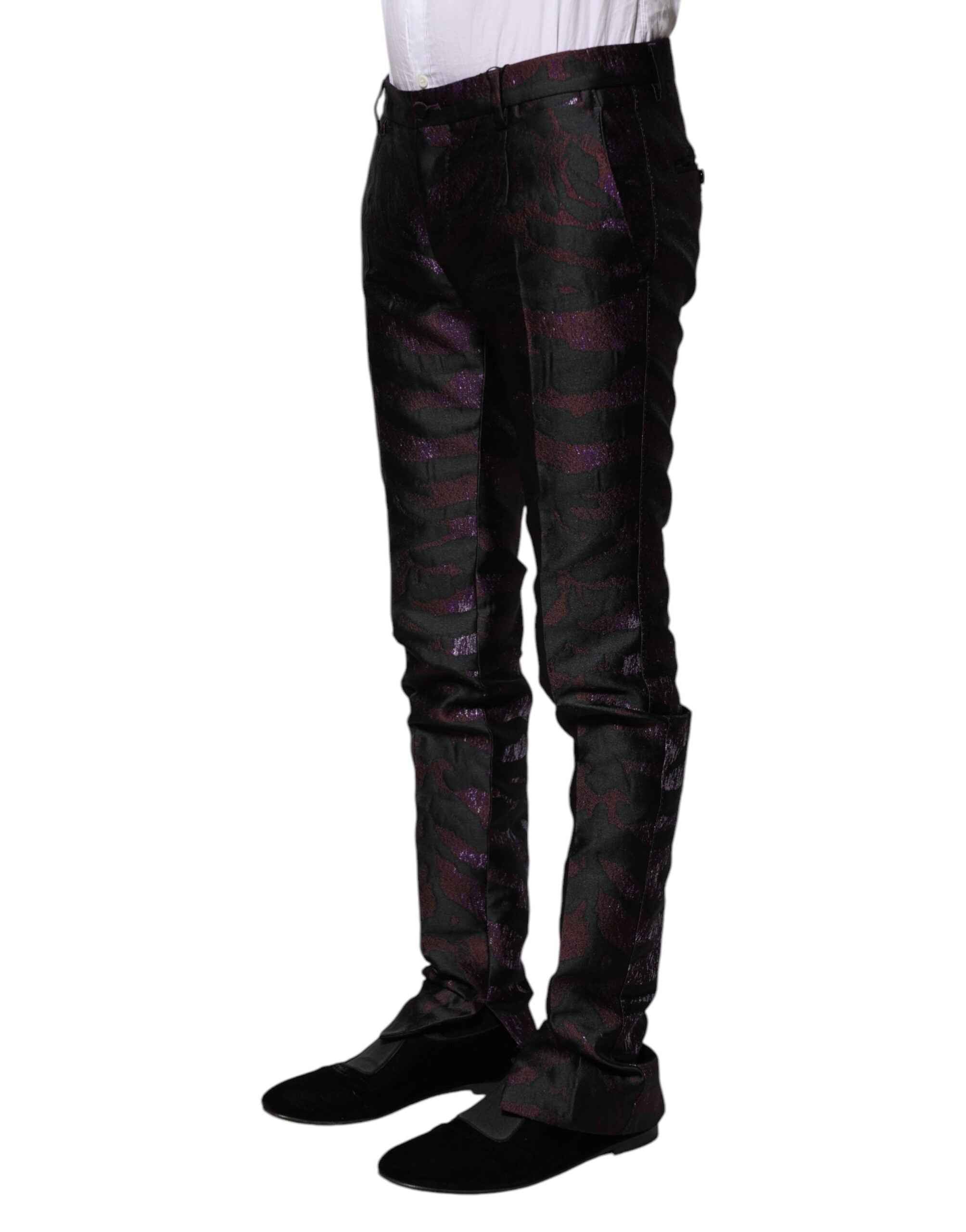 Dolce & Gabbana Multicolor Polyester Patterned Pants