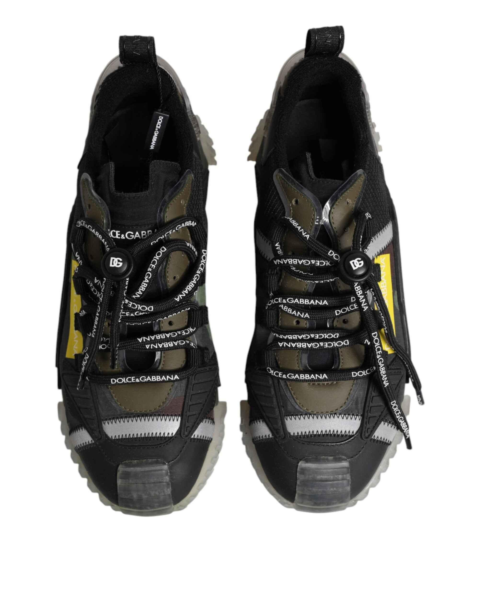Dolce & Gabbana Multicolor Lace Up Low Top NS1 Sneakers Shoes
