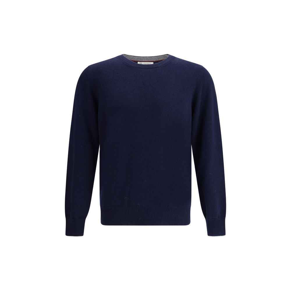 Brunello Cucinelli Blue Cashmere Sweater