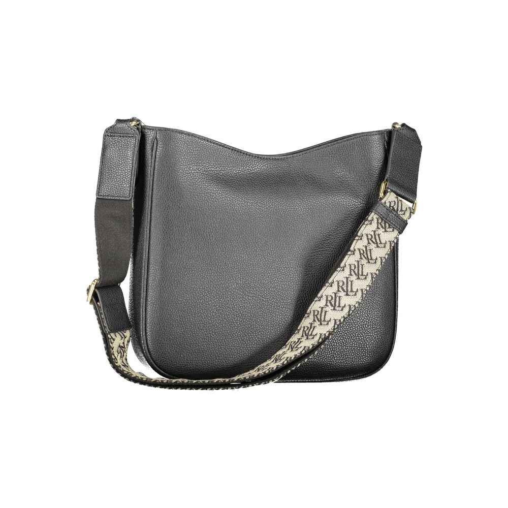 Ralph Lauren Nero Leather Women Shoulder Bag