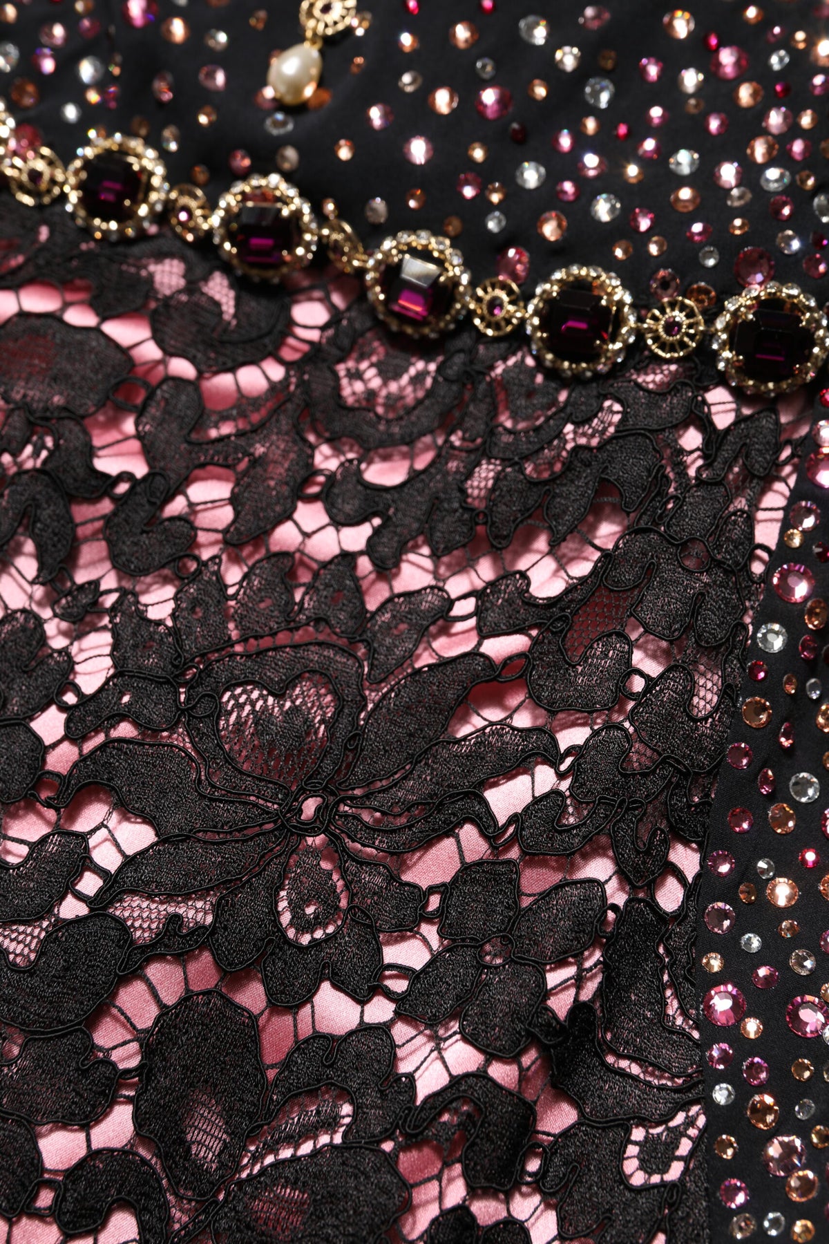 Dolce & Gabbana Multicolor Embellished Mermaid Gown Dress