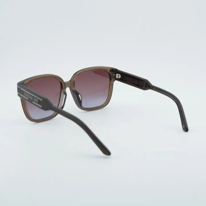 Dior DiorSignature S7F 64FB Shiny Brown Square Sunglasses