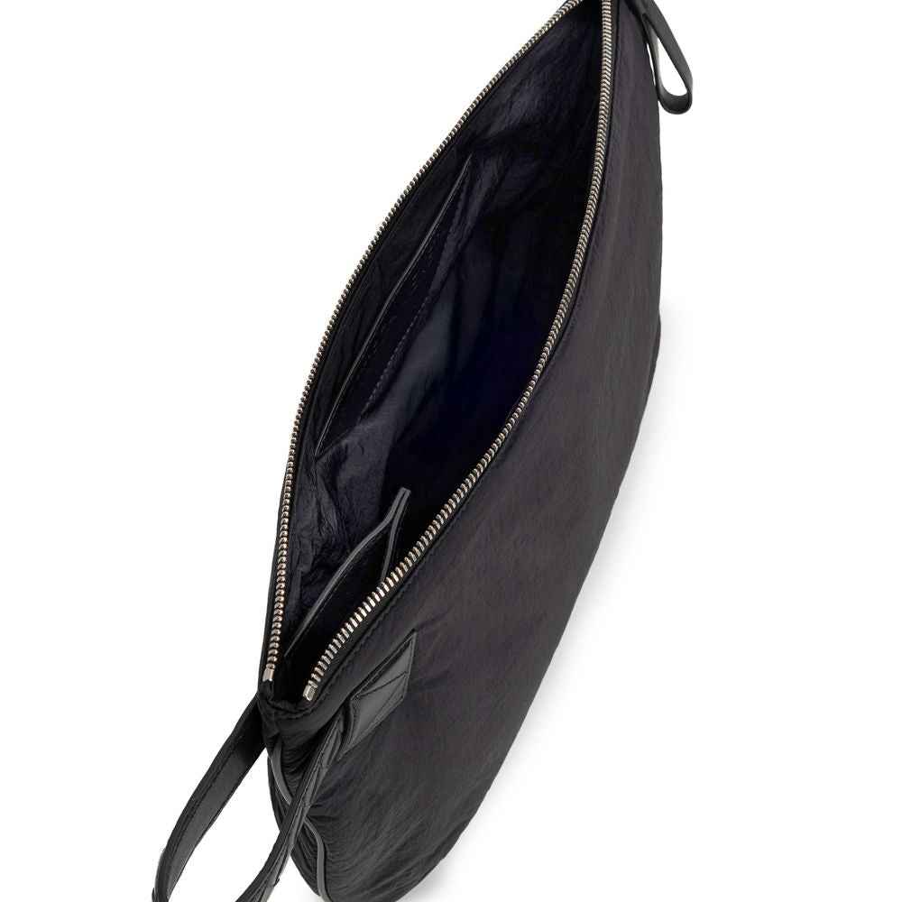 Bottega Veneta Black Nylon Clutch Bag