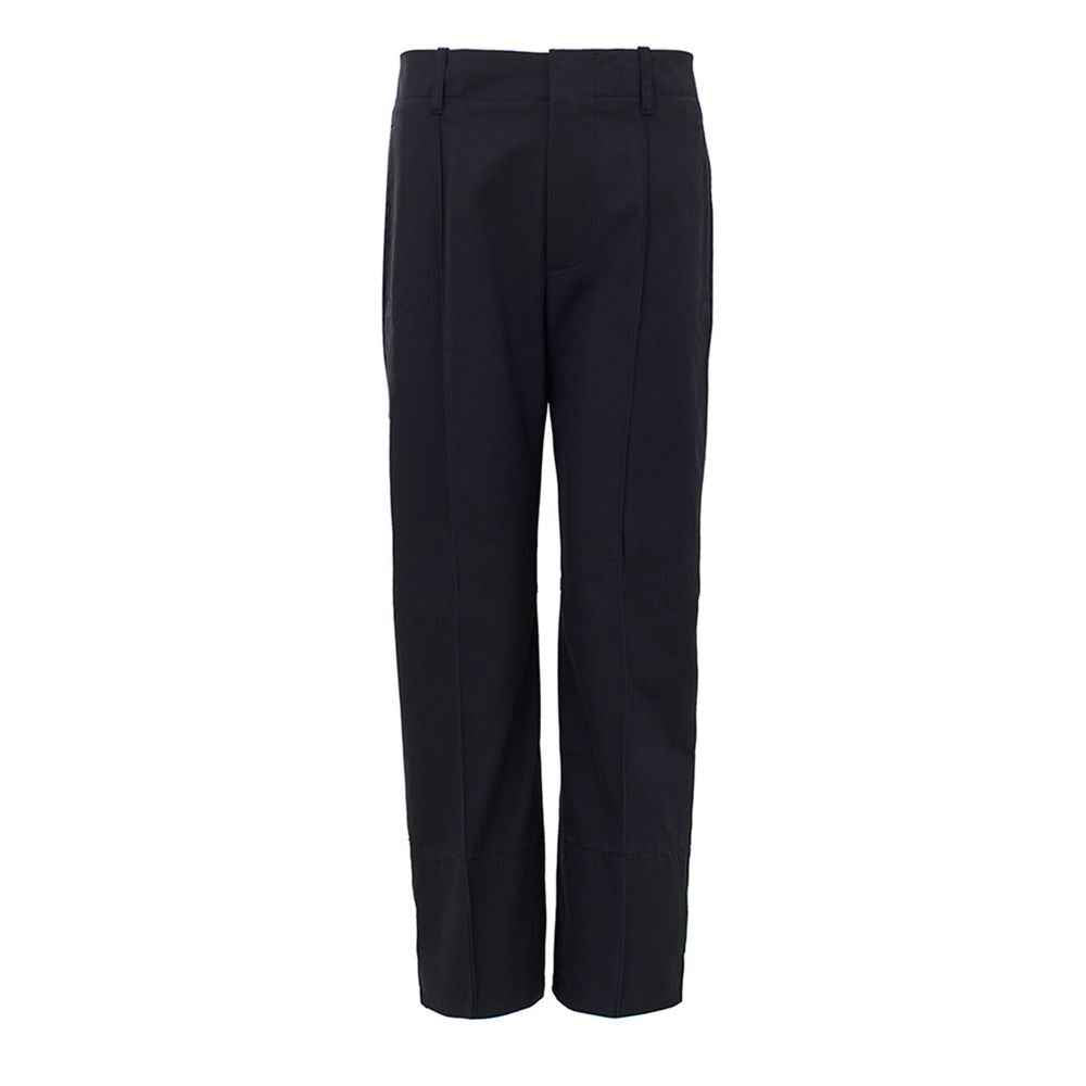 Bottega Veneta Navy Blue Cotton Casual Pants