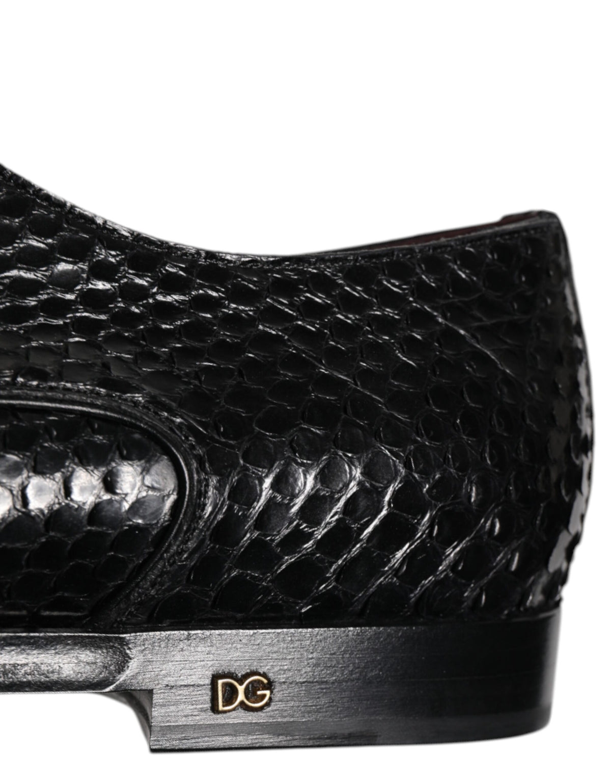 Dolce & Gabbana Black Leather Lace Up Dress Men Derby Shoes