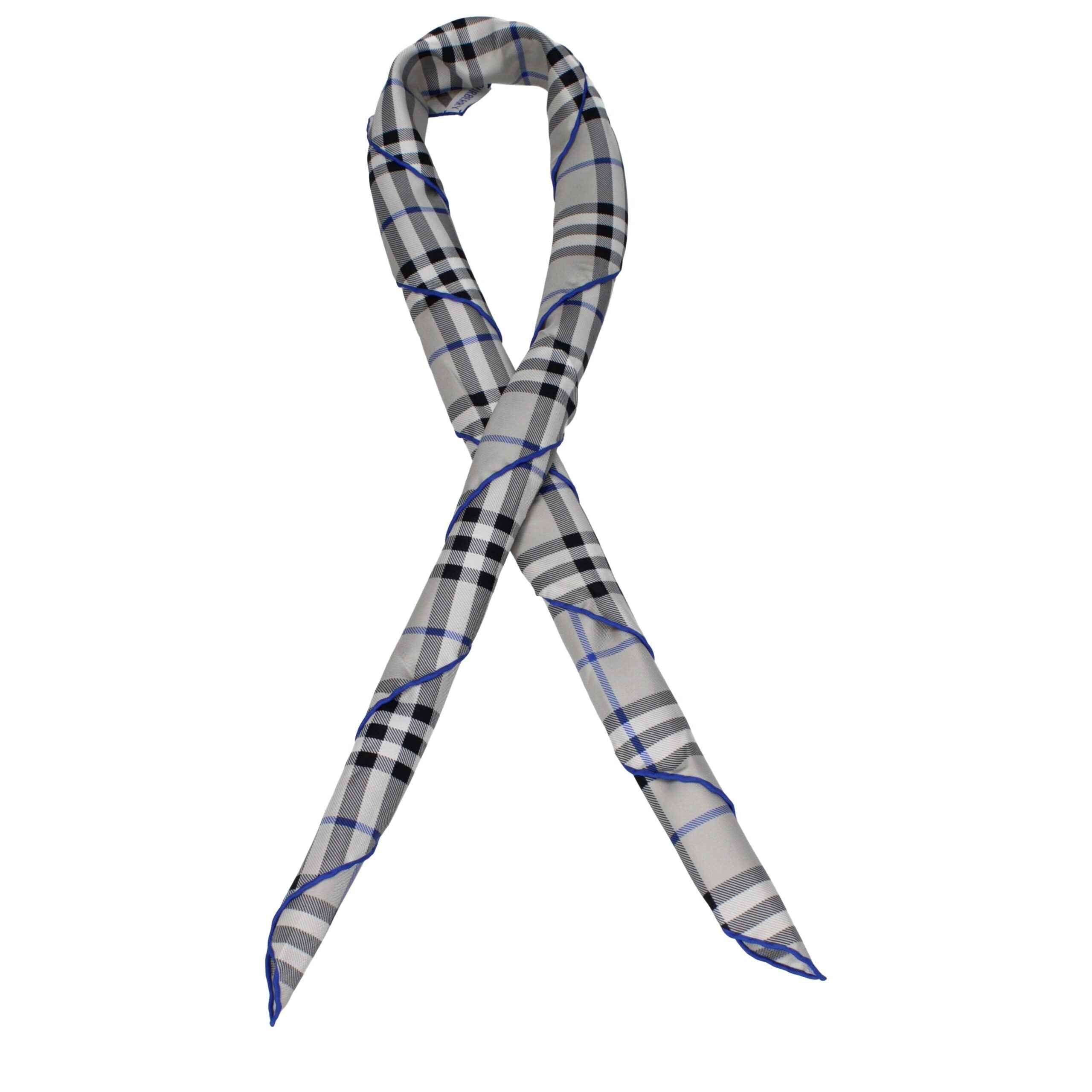 Burberry Gray Silk Foulard
