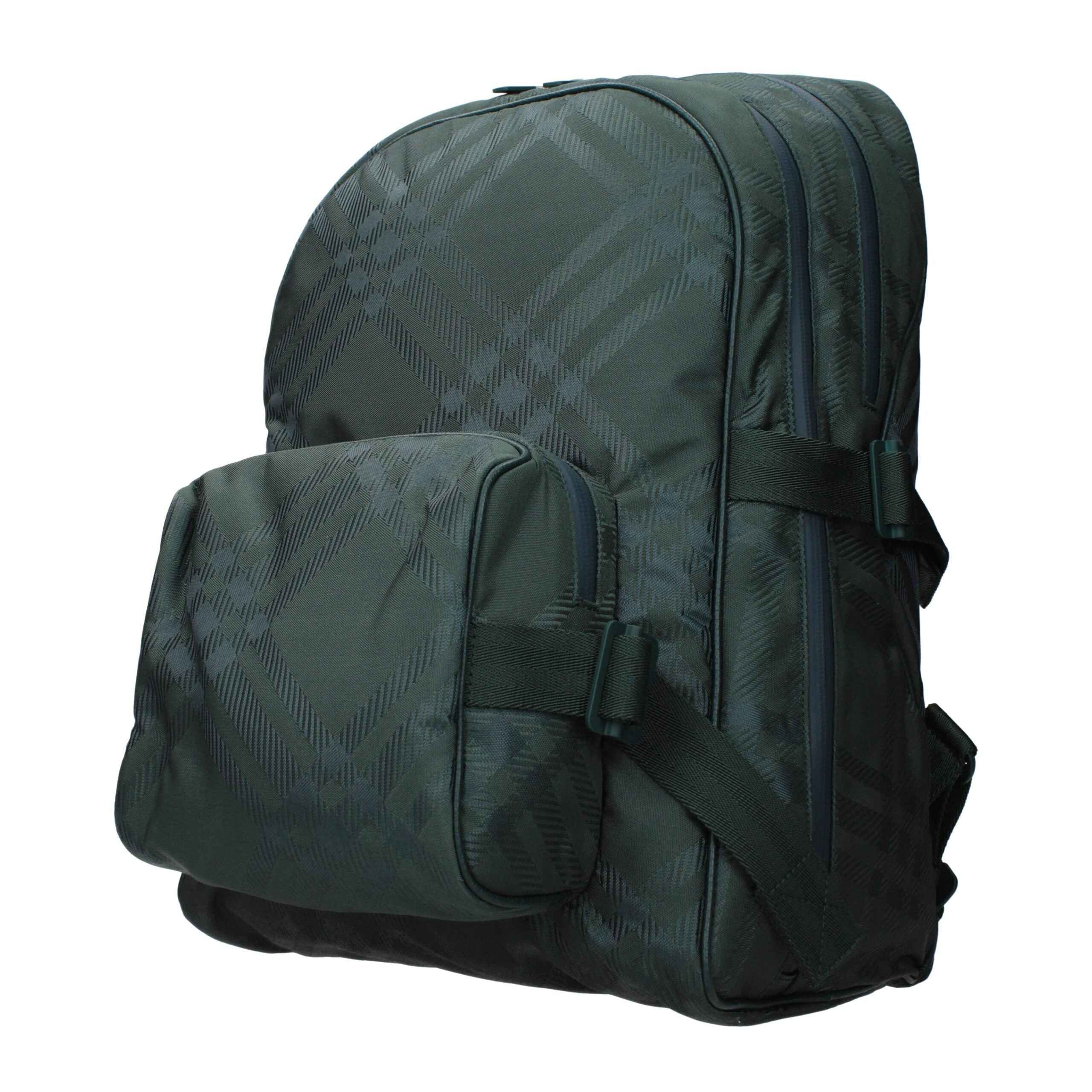 Burberry Green Fabric Backpack
