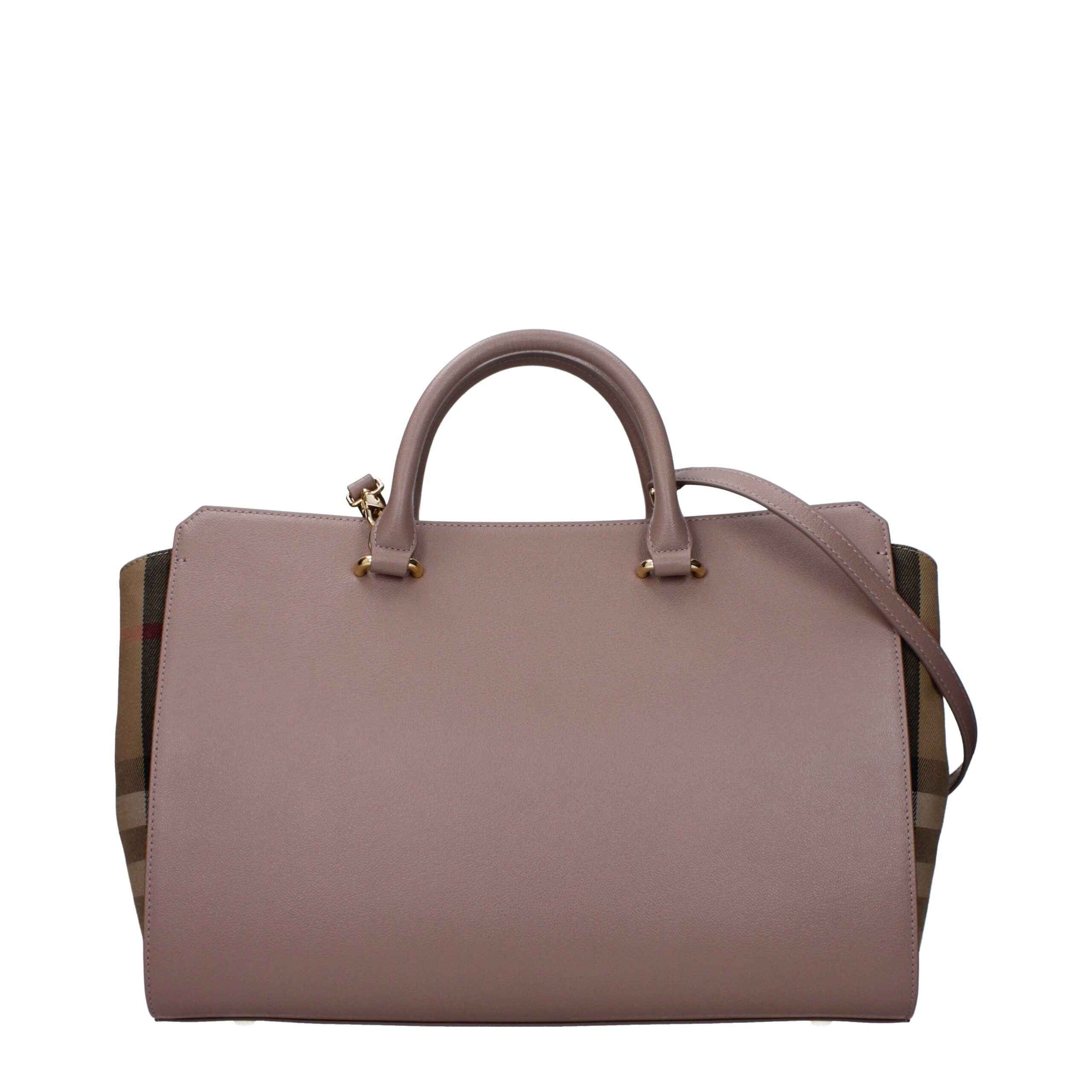 Burberry Gray Leather Handbag