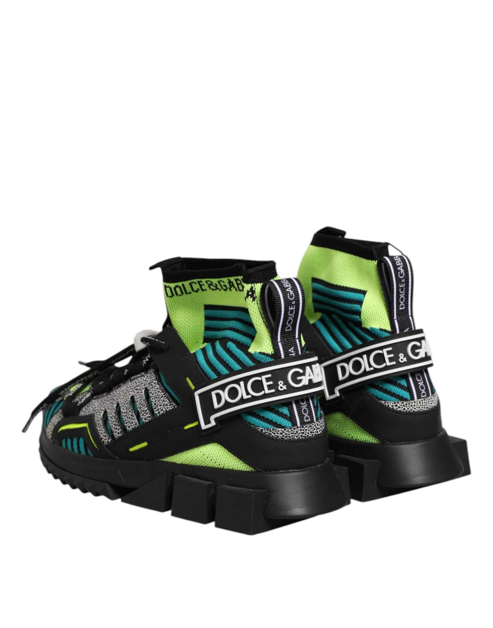 Dolce & Gabbana Multicolor Sorrento Socks Men Sneakers Shoes