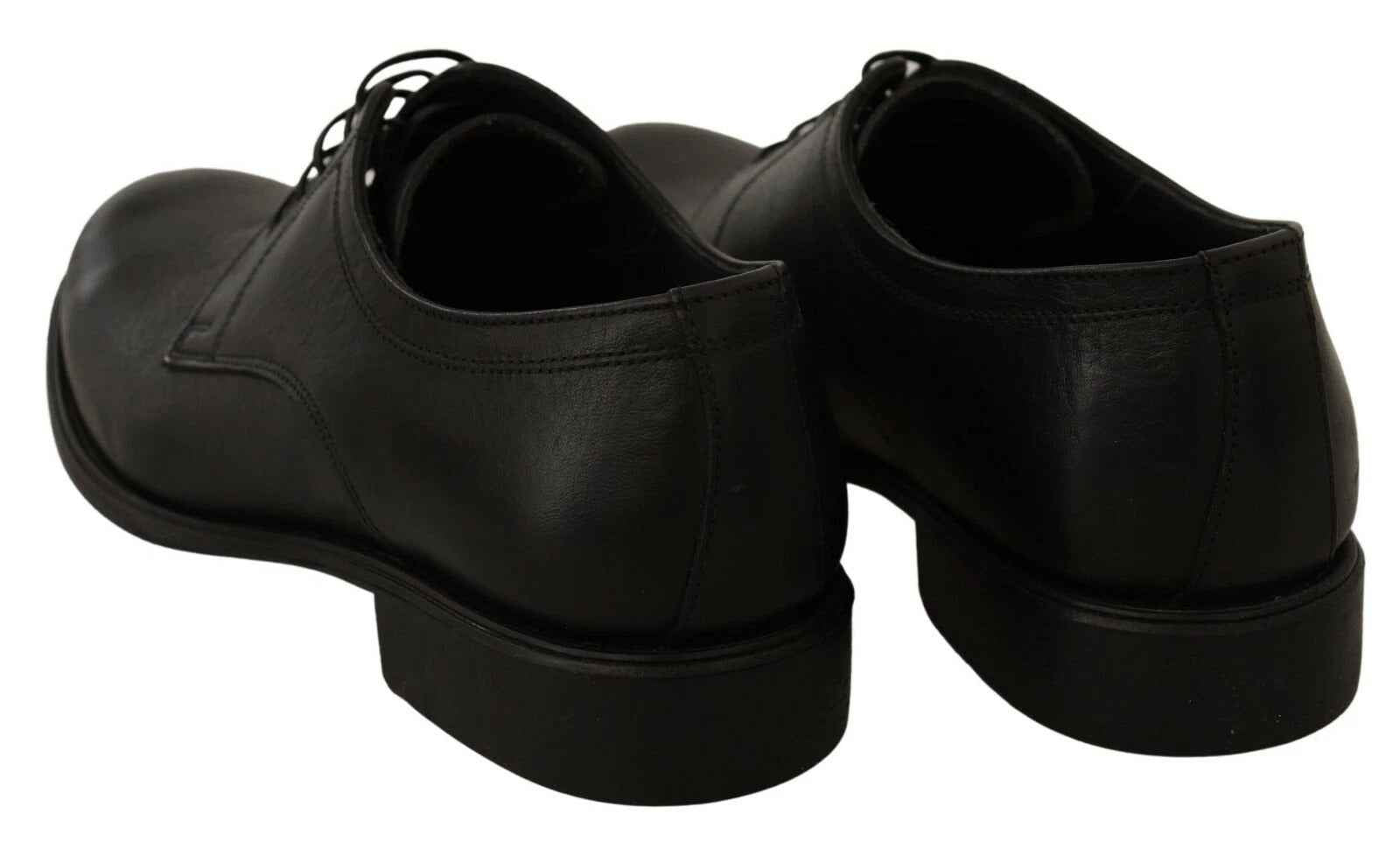 Dolce & Gabbana Black Lace Up Leather Men Formal Derby Shoes