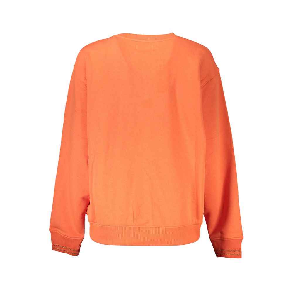 Desigual Arancione Cotton Women Sweatshirt