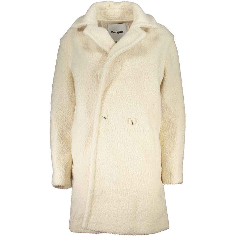 Desigual Bianco Polyester Women Jacket