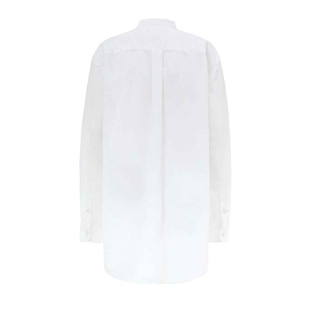 Gucci White Cotton Blouse