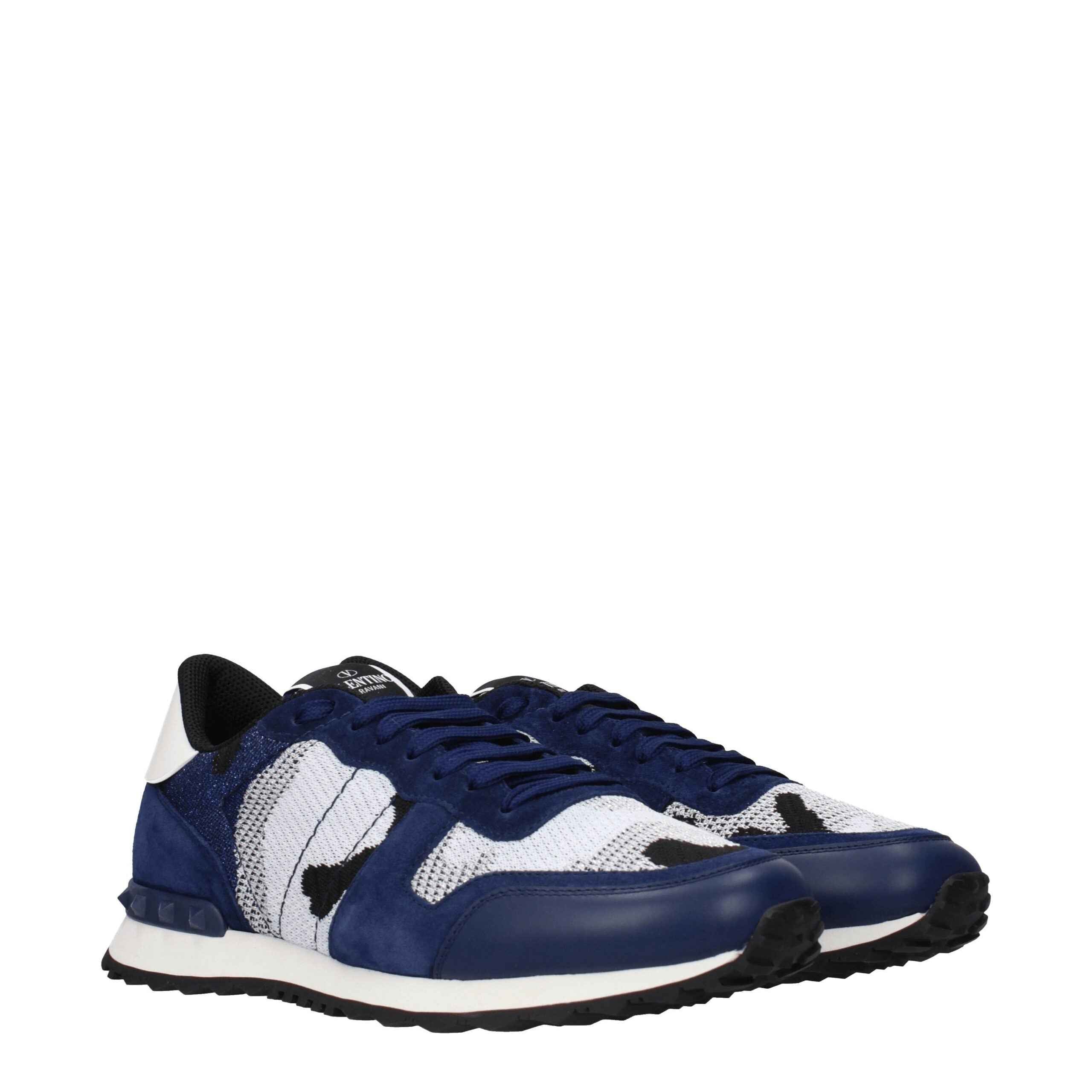 Valentino Garavani Gray Fabric Athletic Sneakers