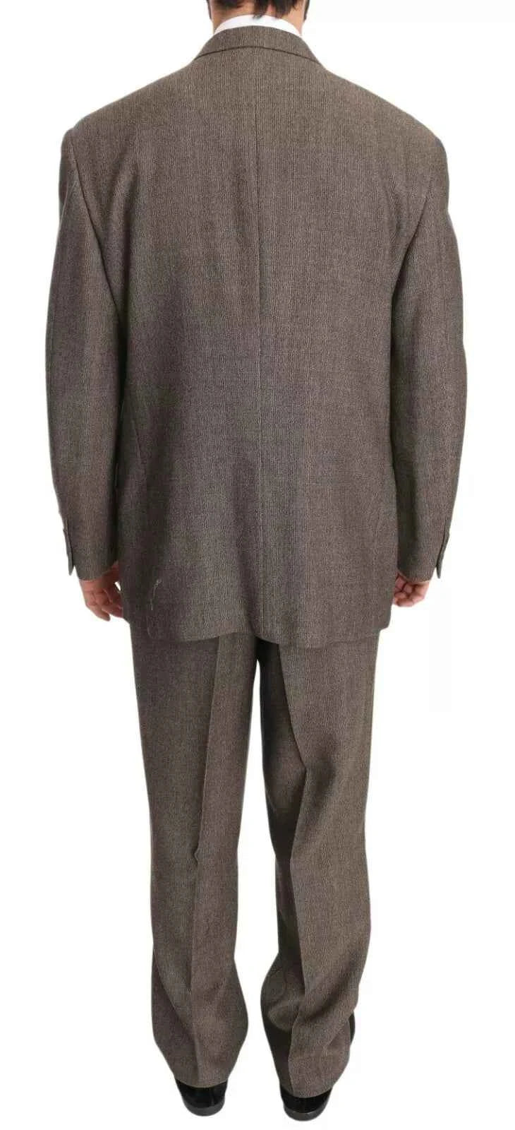 Dolce & Gabbana Brown Single Breasted Wool Suit