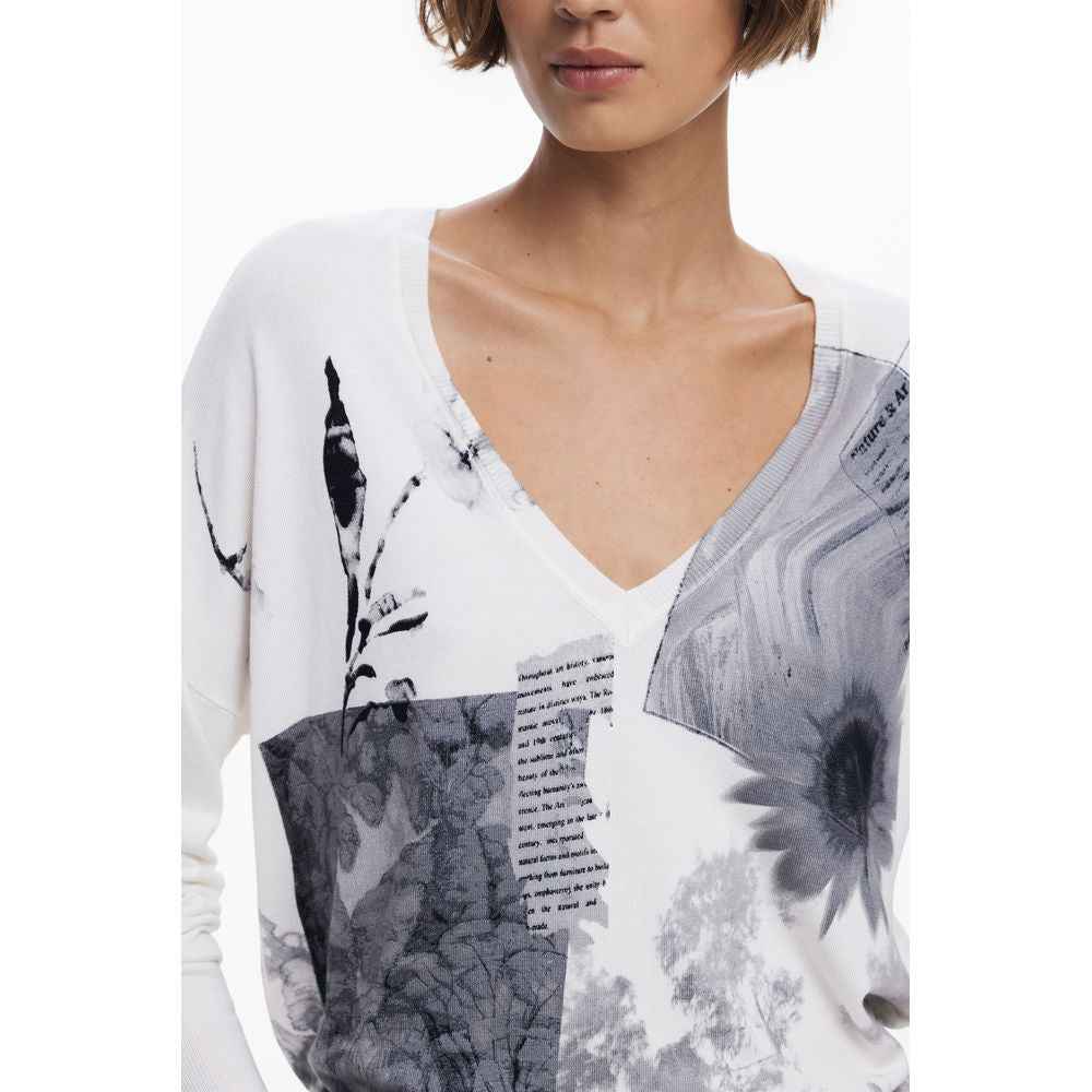 Desigual White Viscosa Women's Jersey