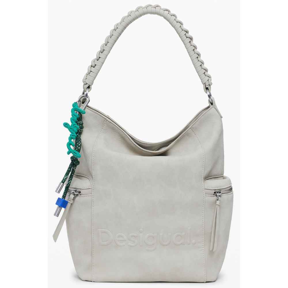 Desigual Beige Polyurethane Women Backpack