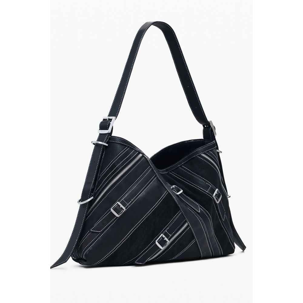 Desigual Nero Polyurethane Women Shoulder Bag