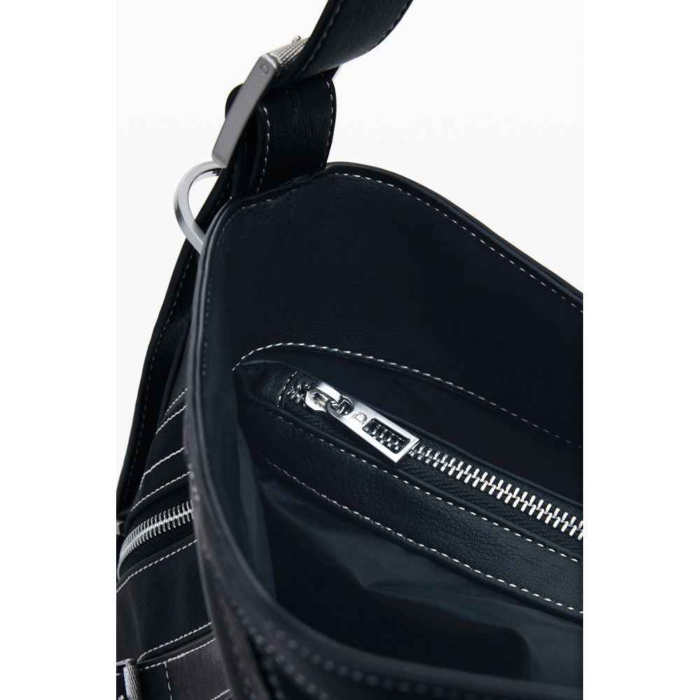 Desigual Nero Polyurethane Women Shoulder Bag