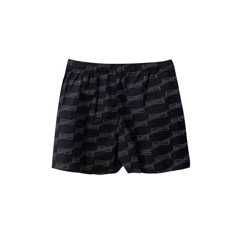 Balenciaga Black Cotton Bermuda Shorts