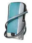 Dolce & Gabbana Blue Leather Cross Body Neck Strap Card Slot Phone Pocket