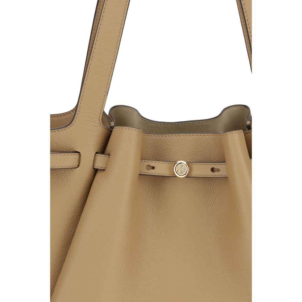 Tory Burch Beige Leather Shoulder Bag