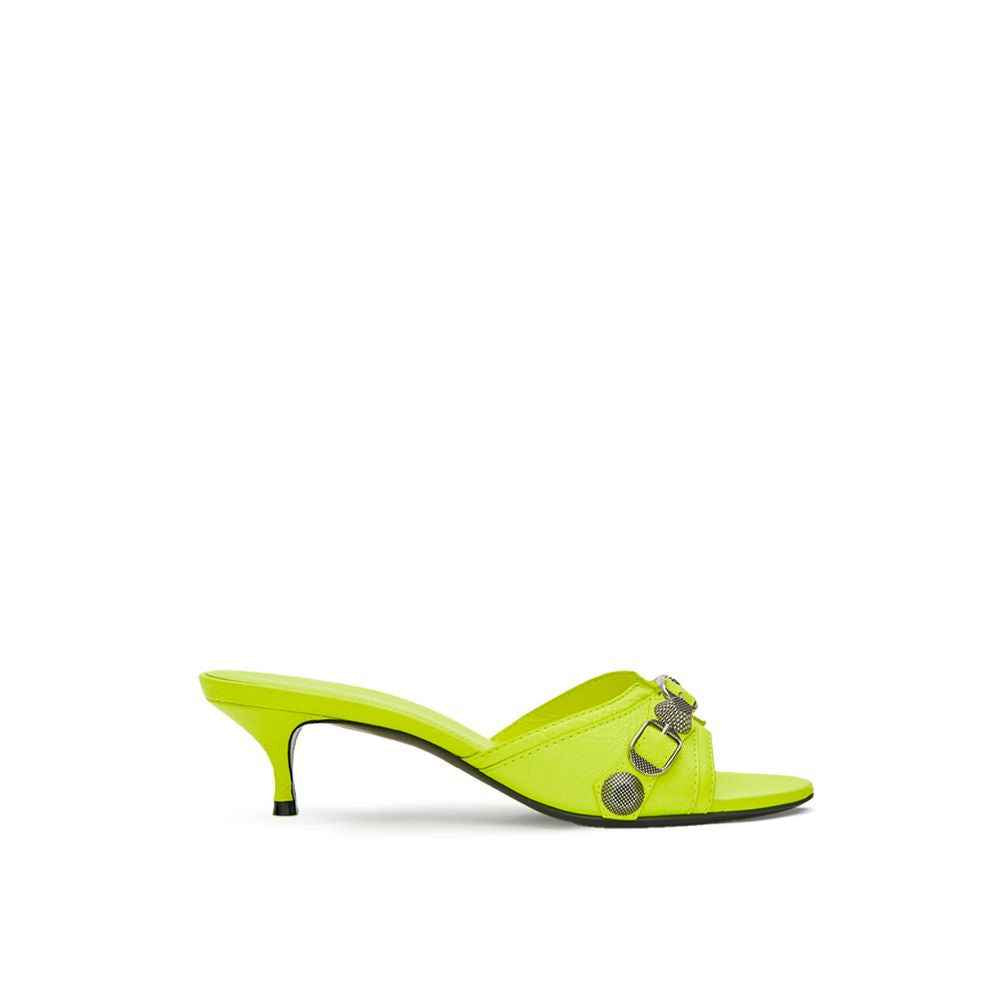 Balenciaga Yellow Leather Mules