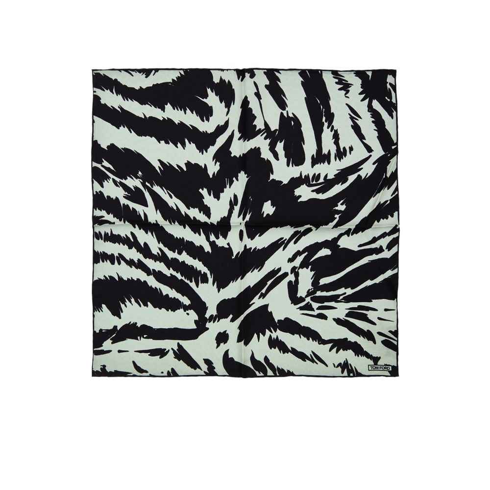 Tom Ford Gray Silk Pocket Square