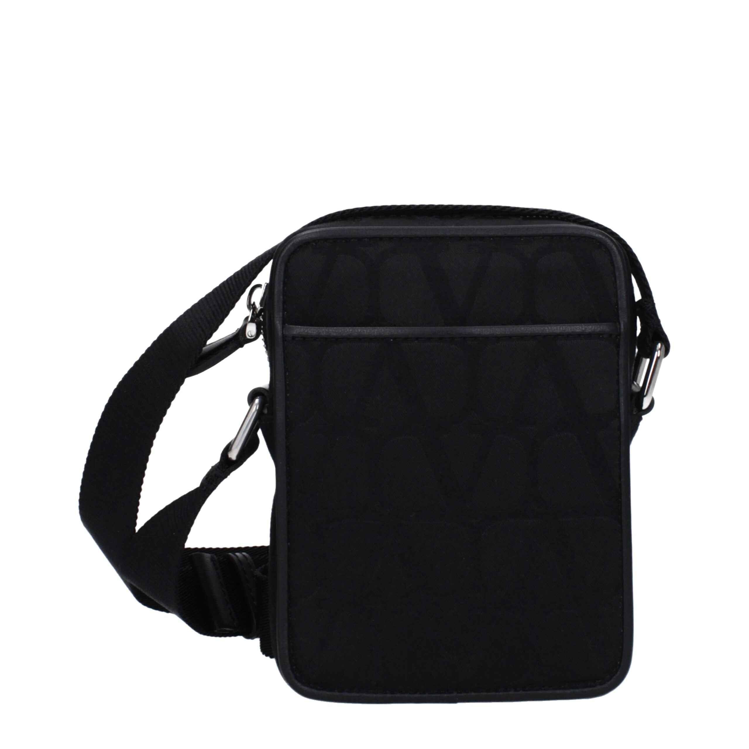 Valentino Garavani Black Fabric Crossbody Bag