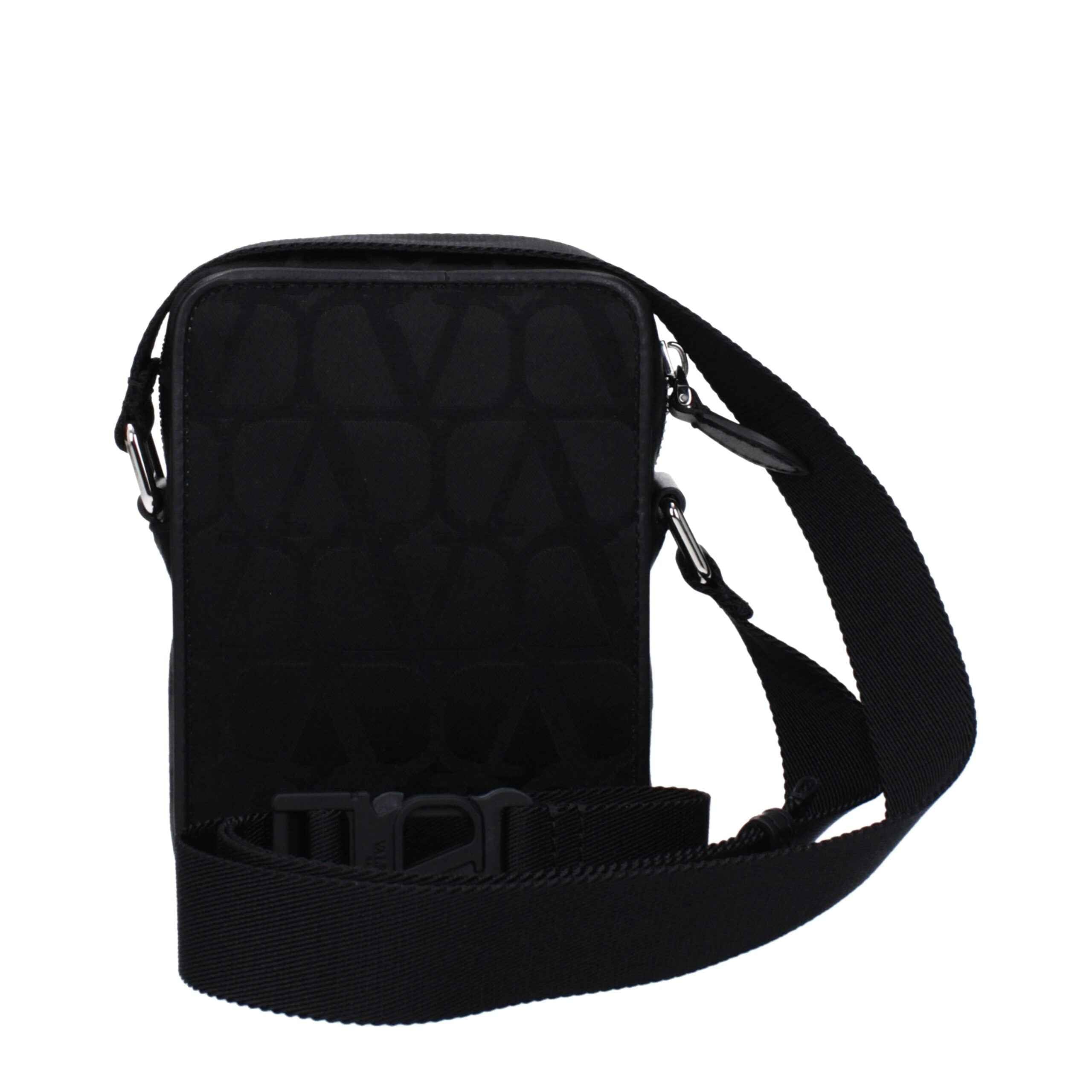 Valentino Garavani Black Fabric Crossbody Bag