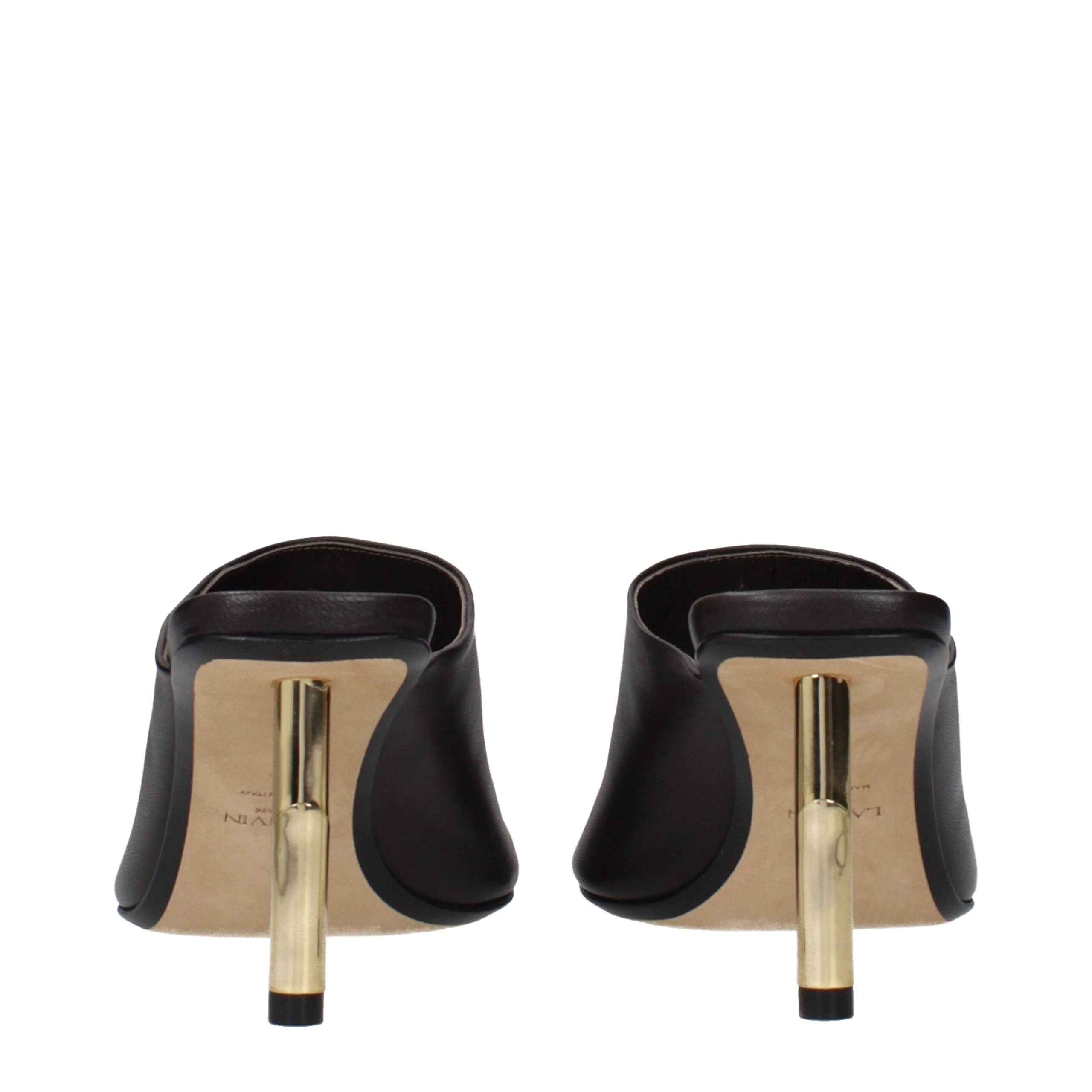 Lanvin Black Leather High Heel Pumps