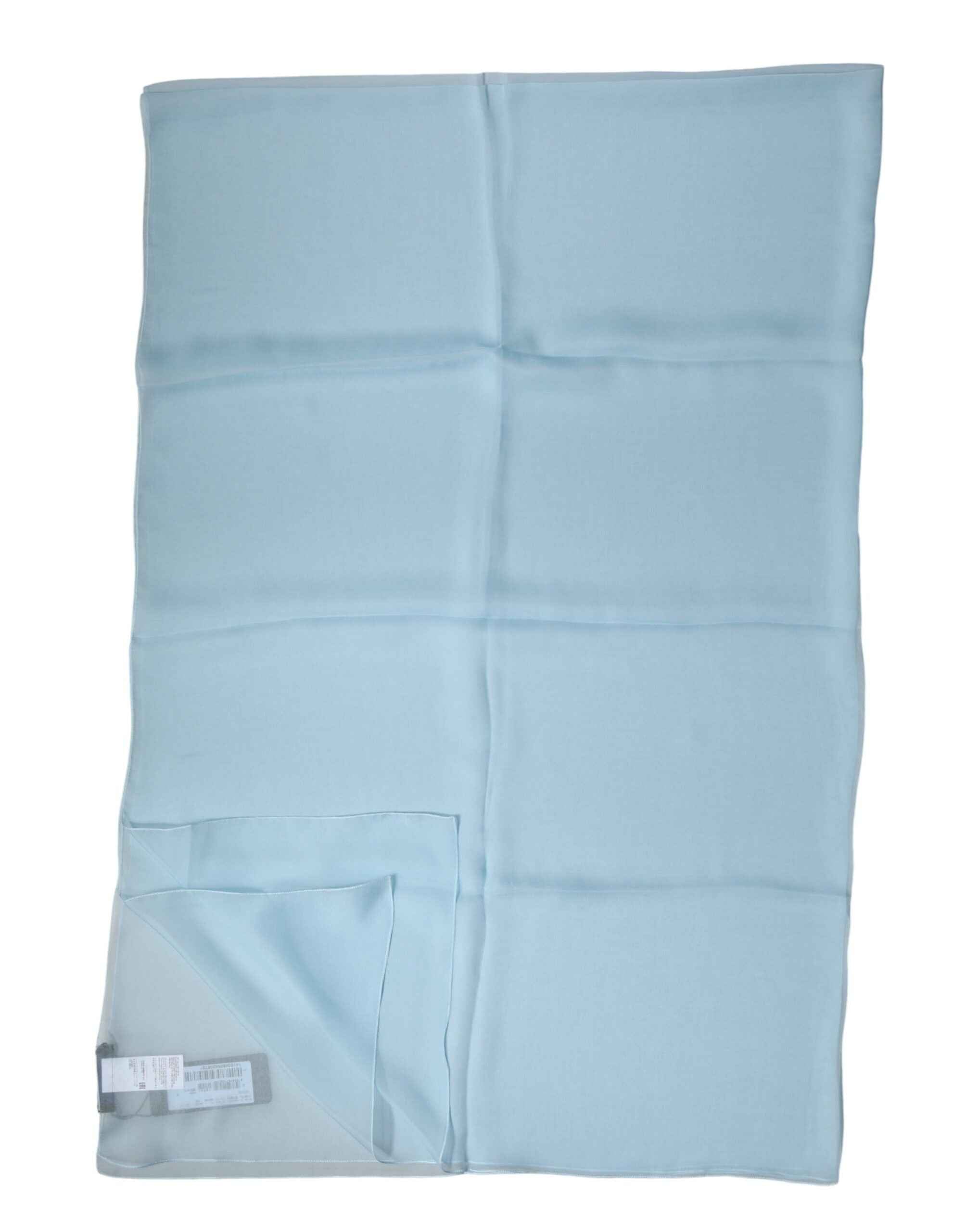 Dolce & Gabbana Light Blue Stole Silk Neck Wrap Shawl Scarf