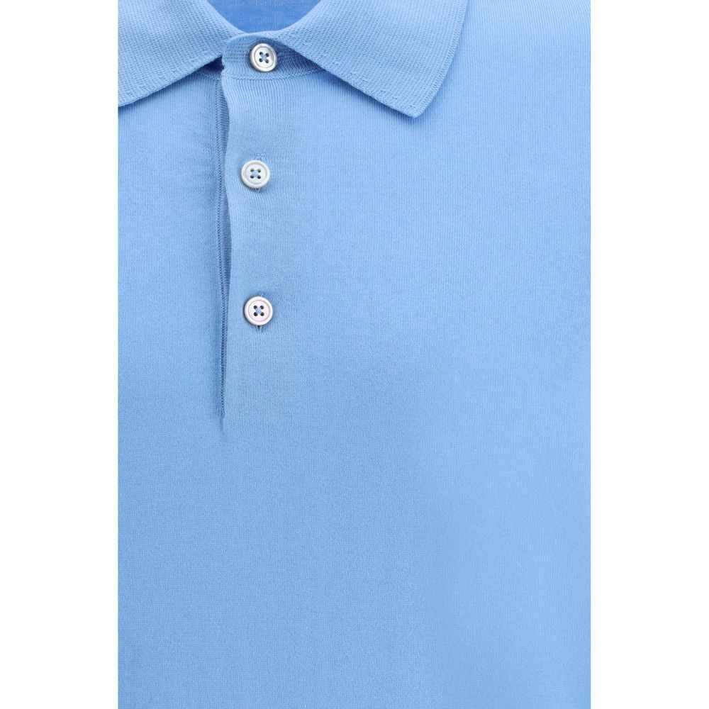 Tom Ford Blue Cotton Polo Shirt
