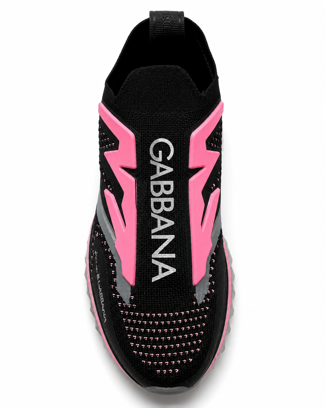 Dolce & Gabbana NS1 Knit Slip-On Sneakers – Black & Pink