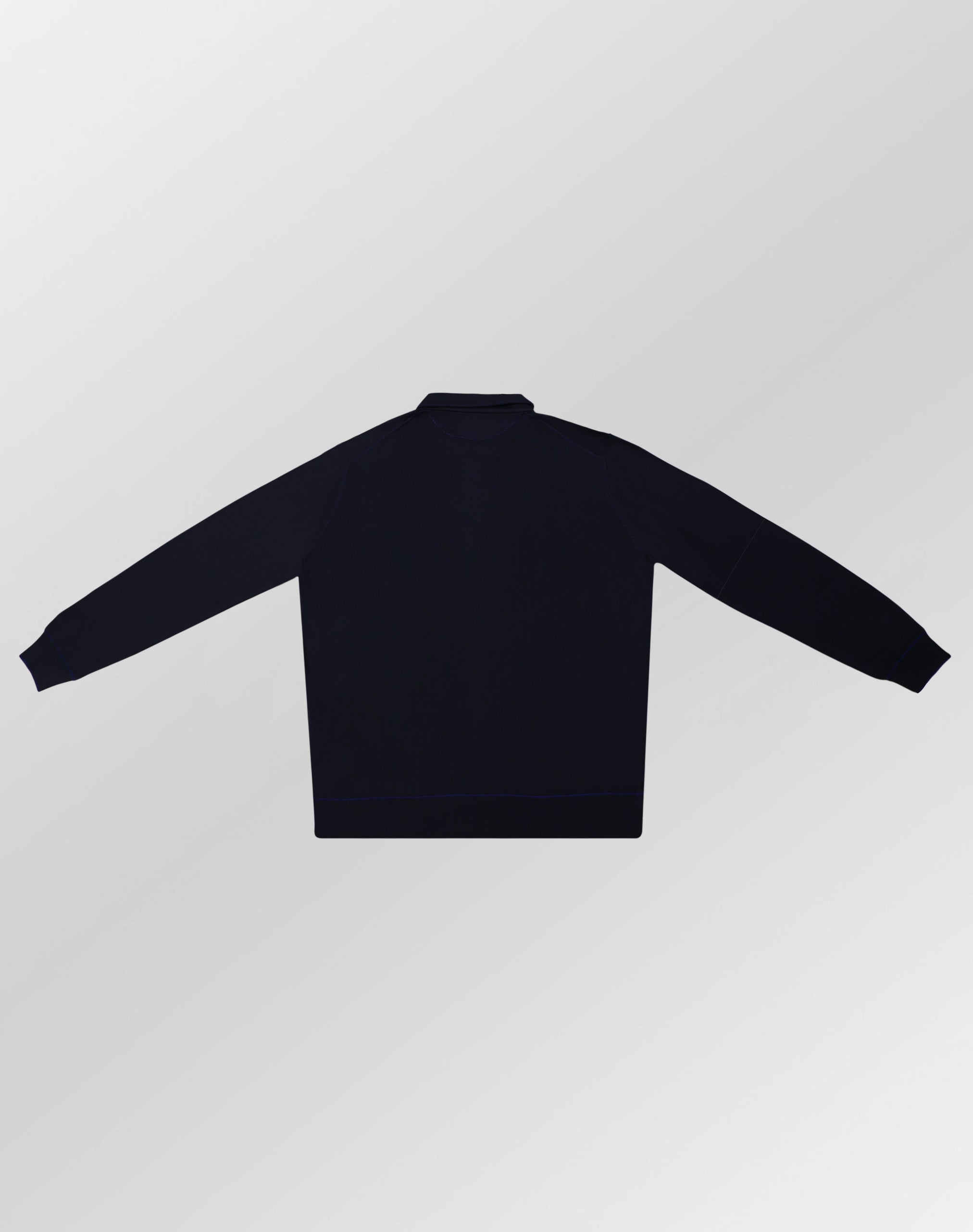 Stefano Ricci Silk Long Sleeve Polo Shirt Zip Neck