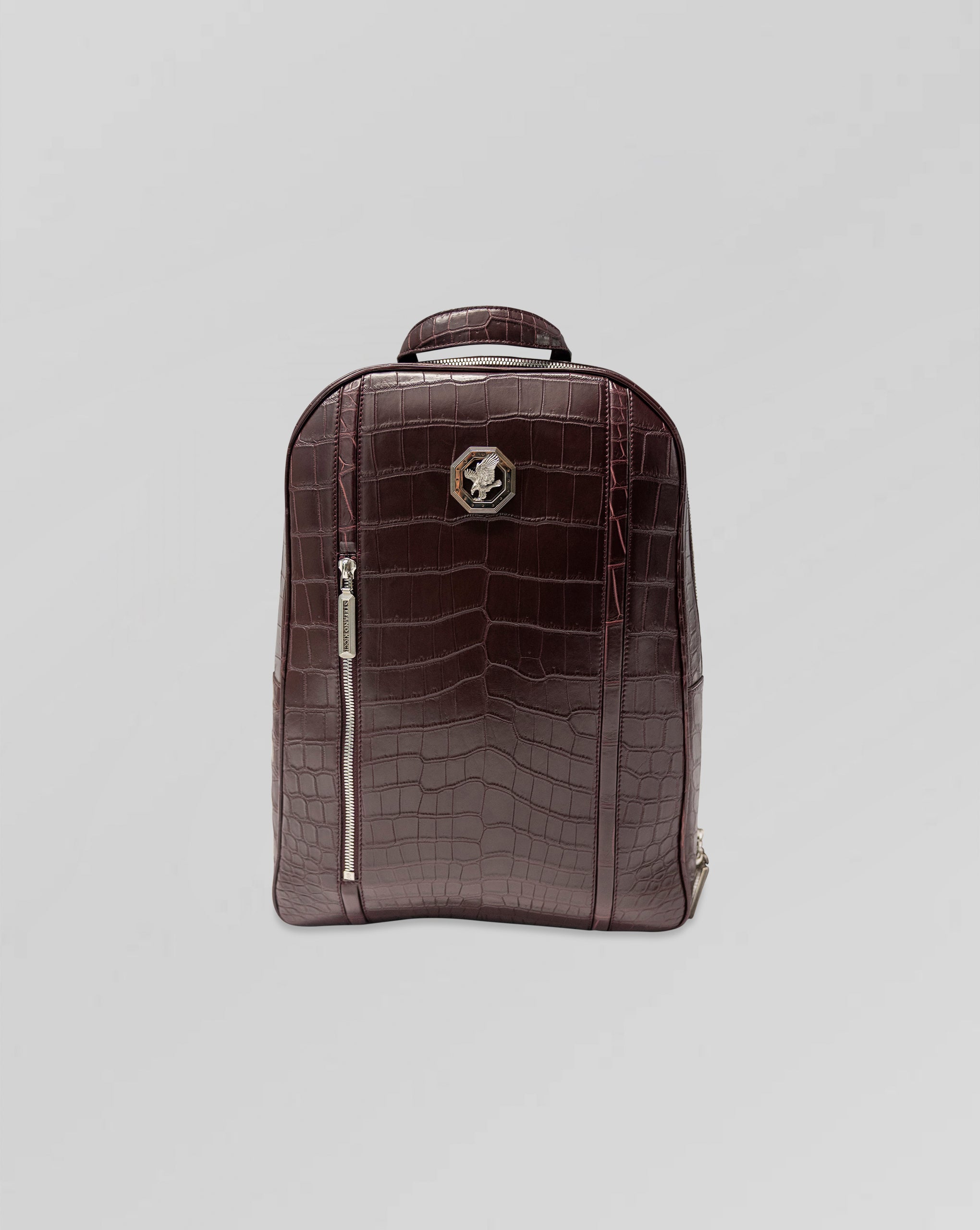 Stefano Ricci Crocodile Leather Backpack Luxury Designer Bag