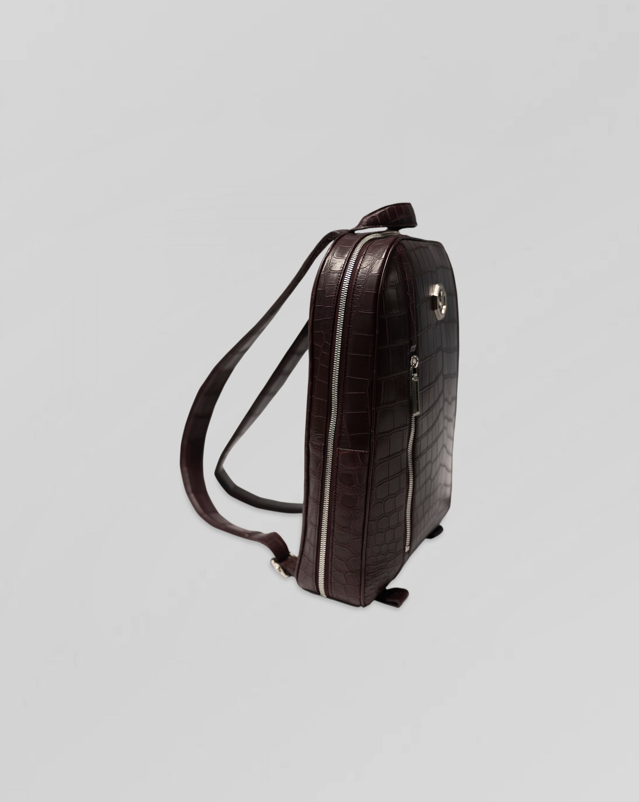 Stefano Ricci Crocodile Leather Backpack Luxury Designer Bag