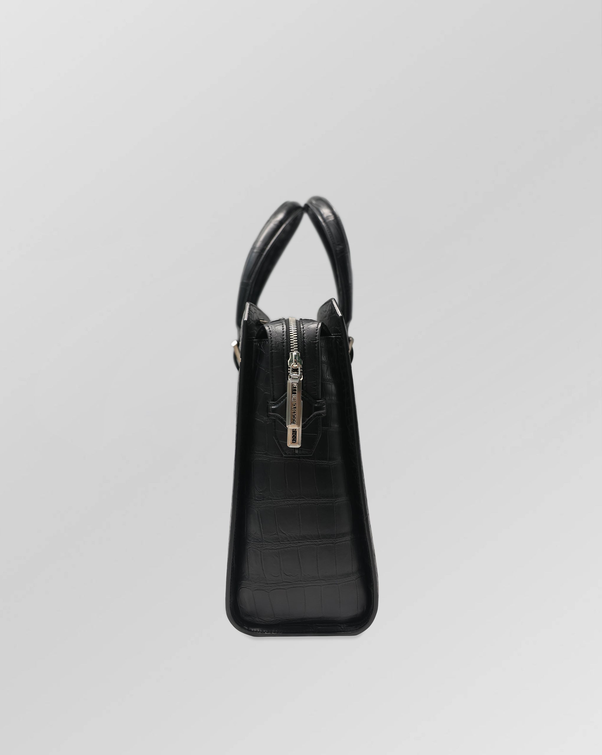 Stefano Ricci Crocodile Leather Briefcase Tote Bag – Black Luxury Business Bag
