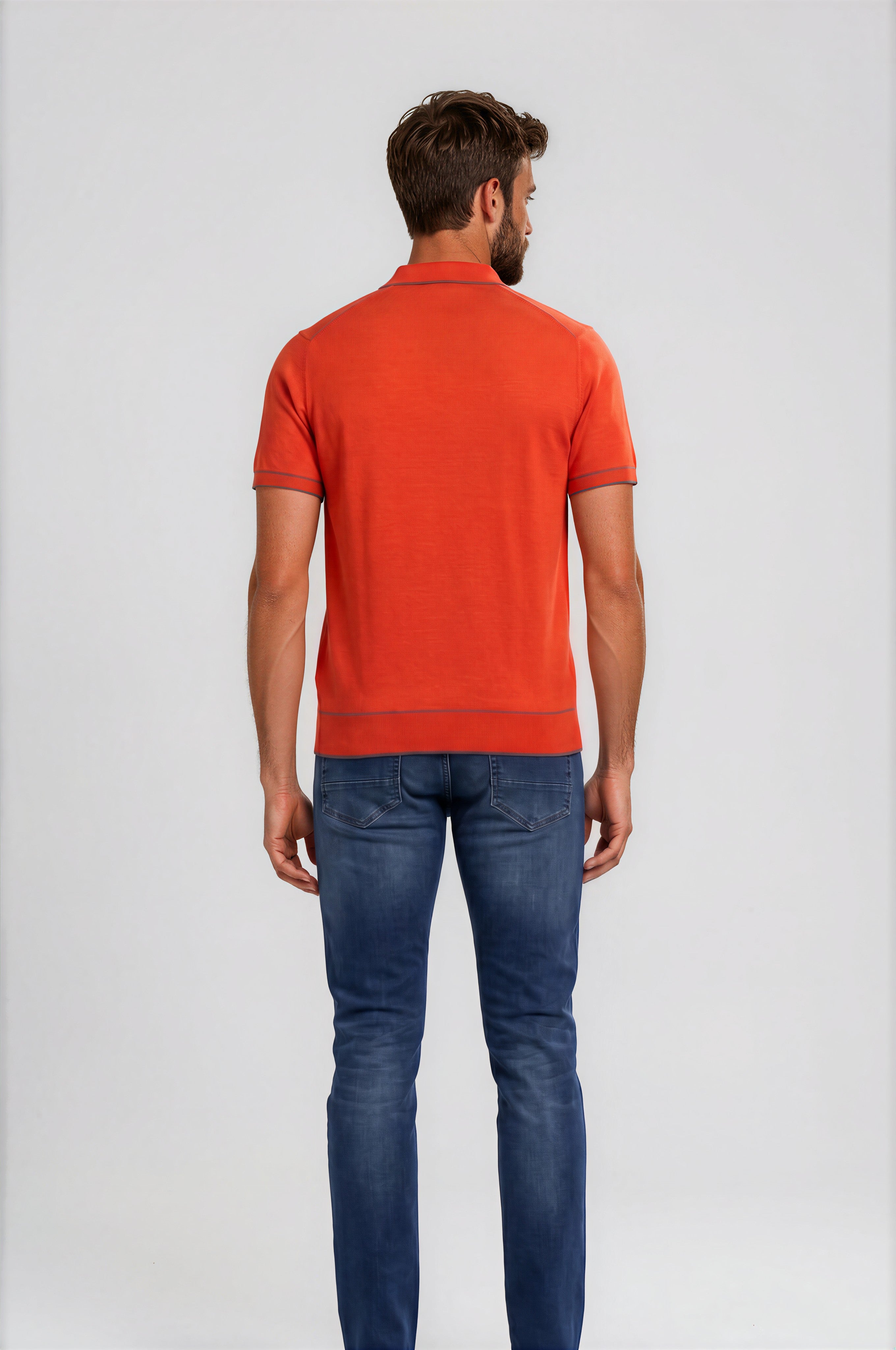Stefano Ricci Silk Polo Knit Shirt Pattern Detail