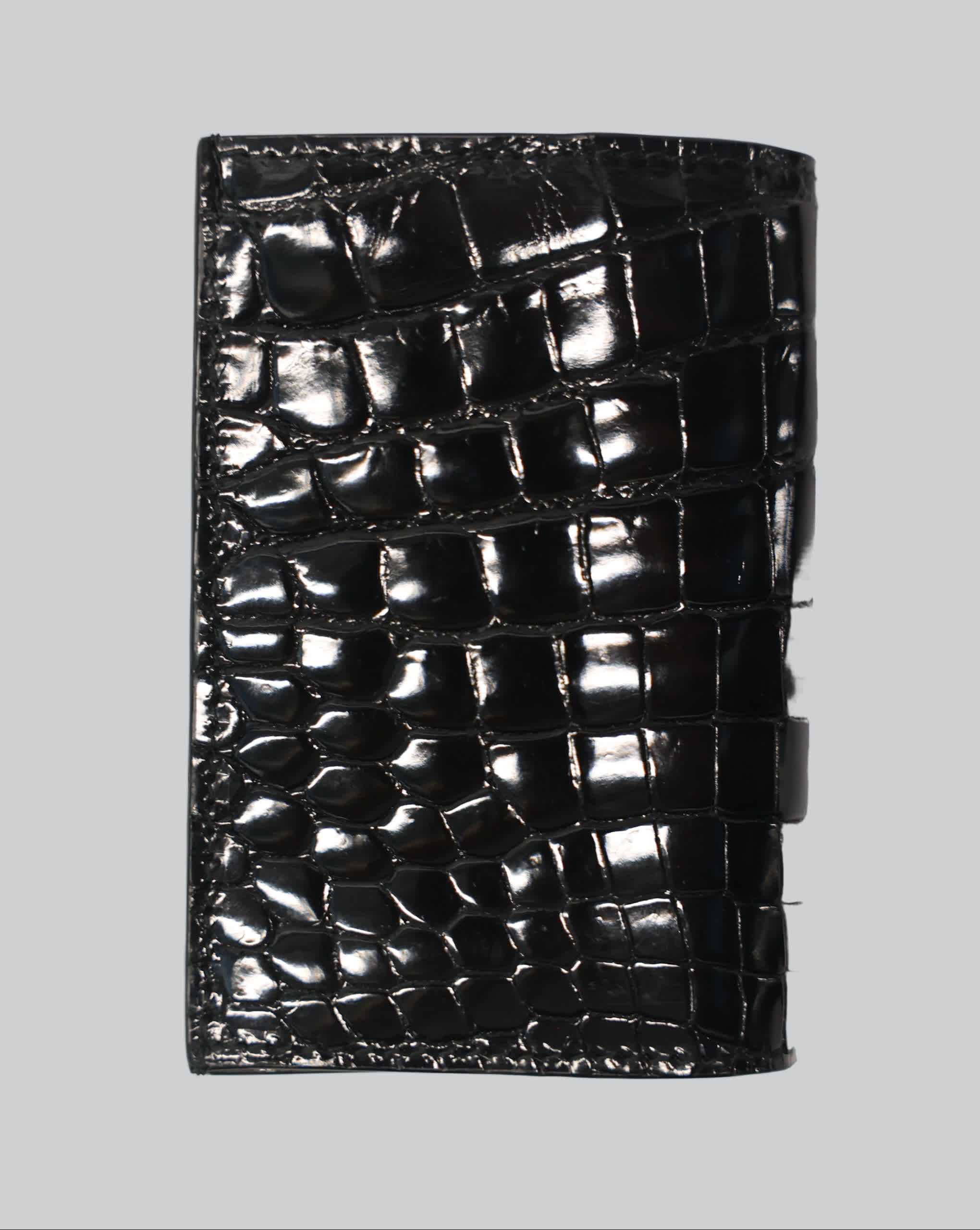 Stefano Ricci Crocodile Leather Card Holder with Eagle Logo - OneOffBtq.com