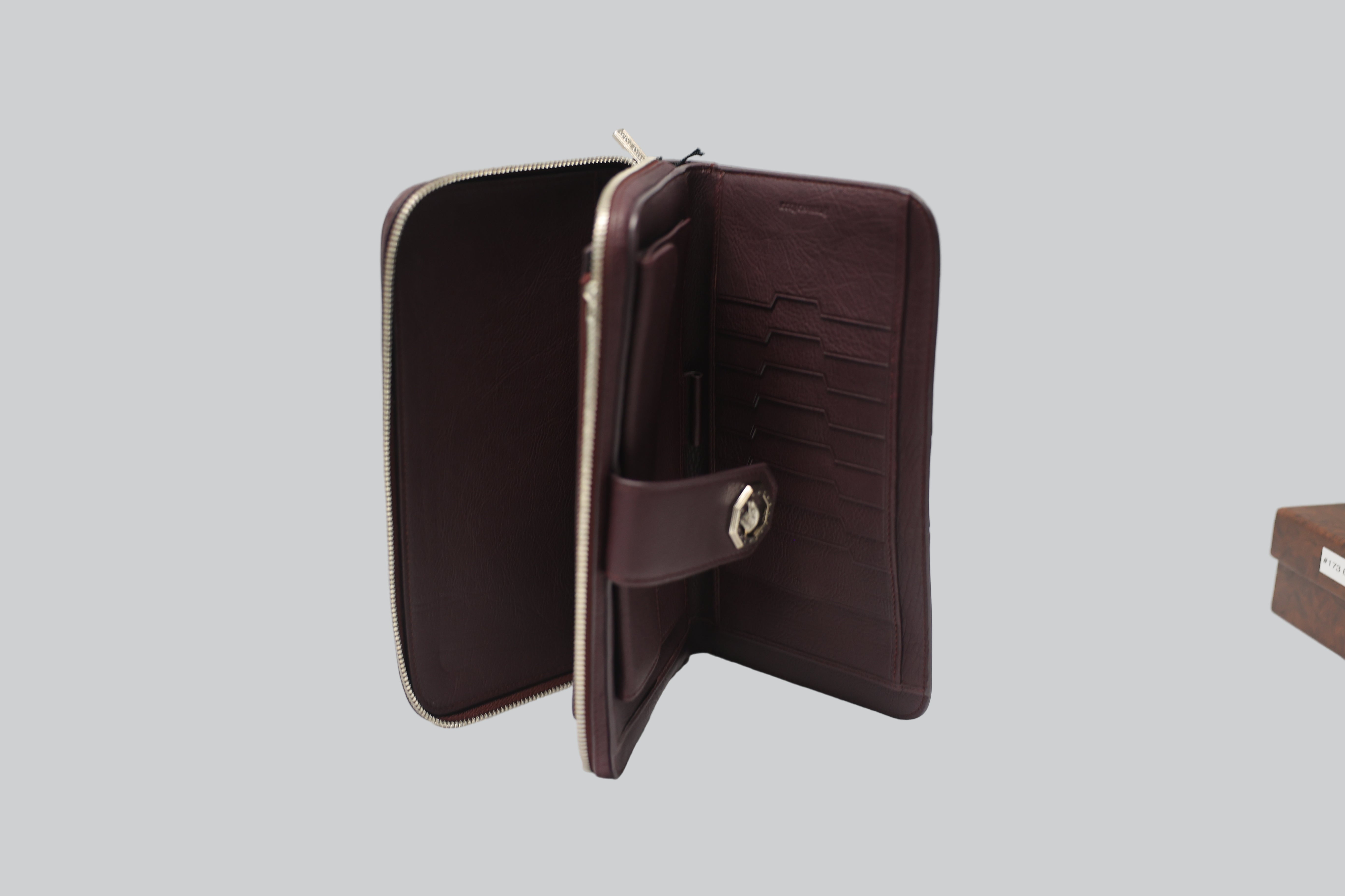 Stefano Ricci Brown Calf Leather Continental Wallet Clutch for Men