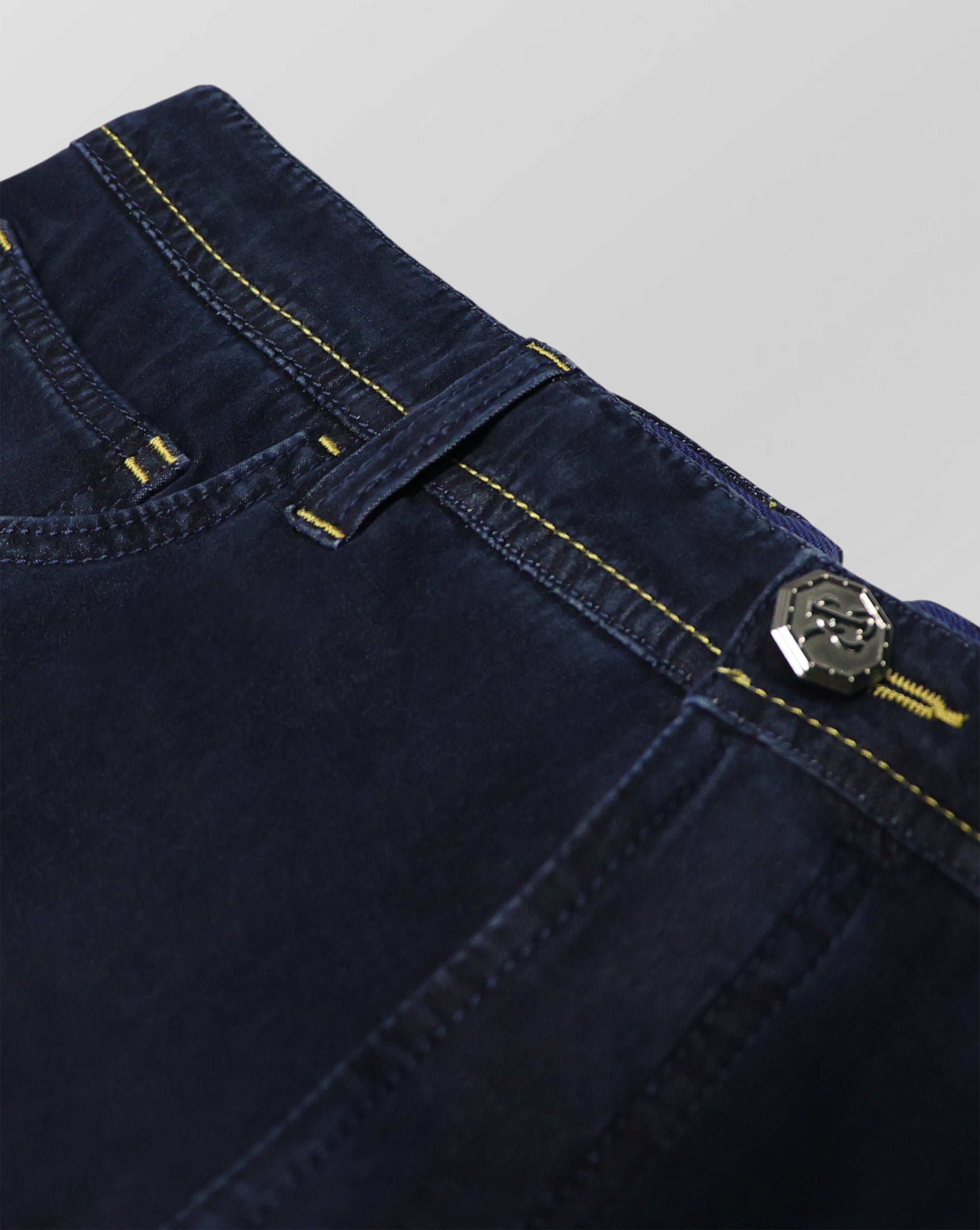 Stefano Ricci Dark Wash Denim Jeans – Regular Comfort Fit Luxury Italian Denim
