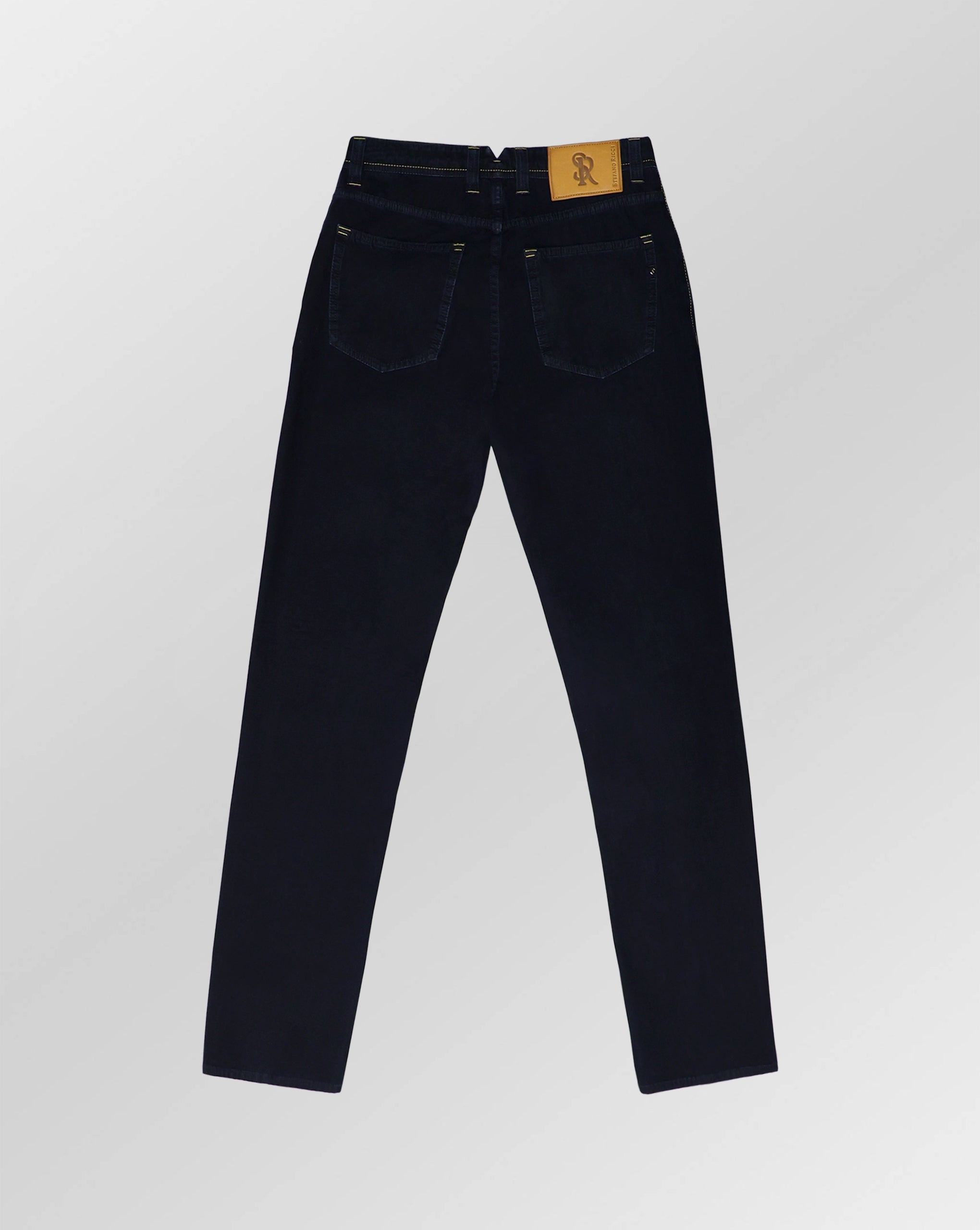 Stefano Ricci Dark Wash Denim Jeans – Regular Comfort Fit Luxury Italian Denim
