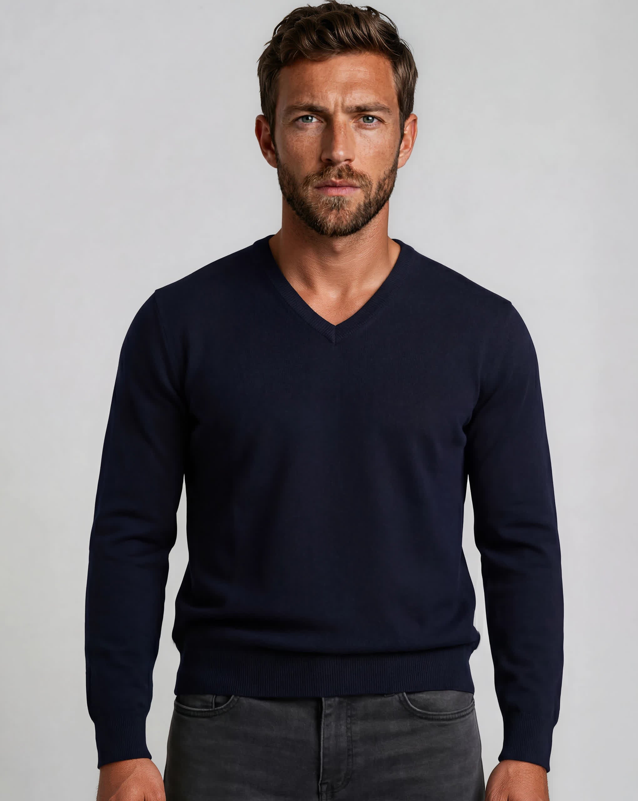 Stefano Ricci V-Neck Silk Wool Sweater