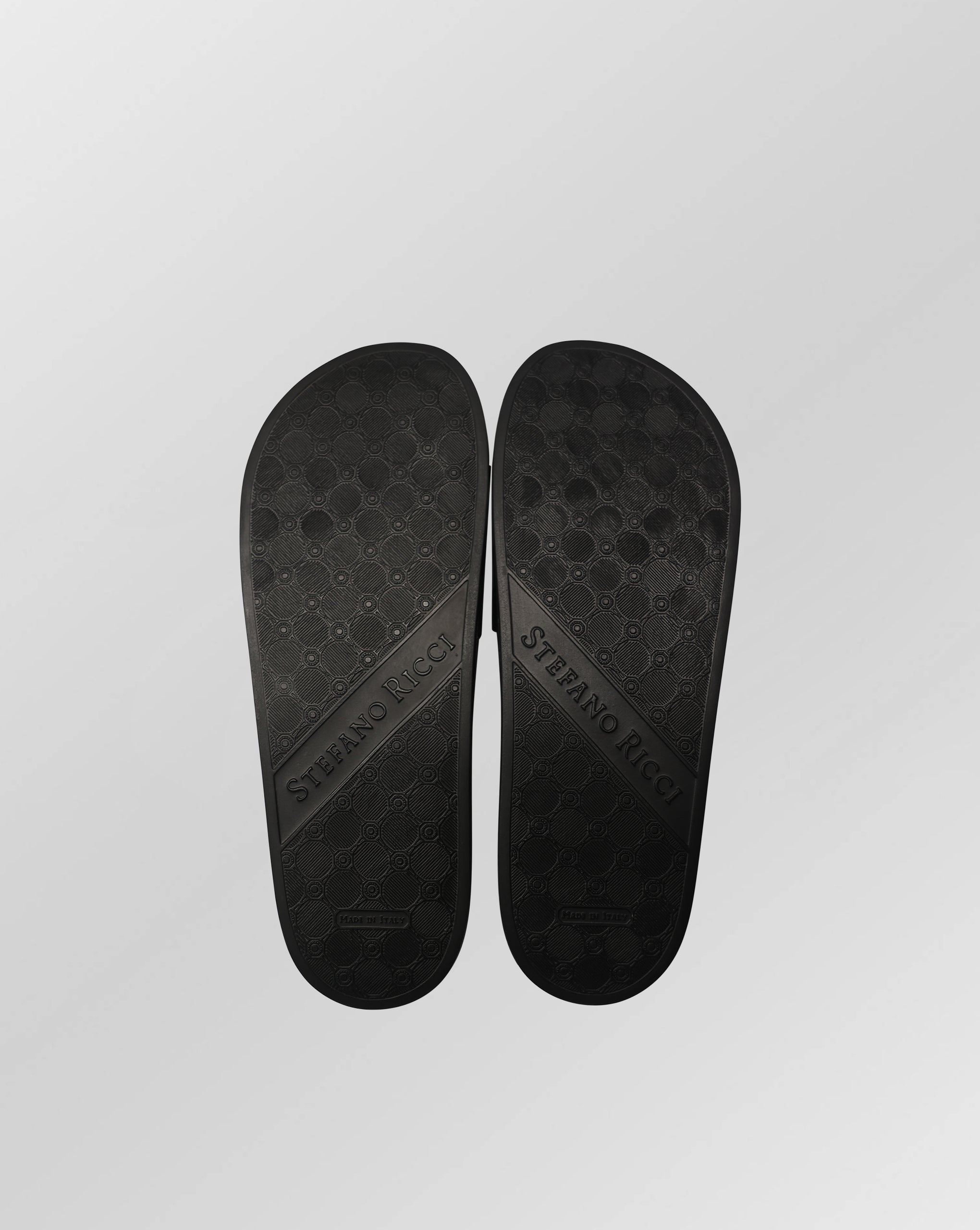 Stefano Ricci Crocodile-Embossed Leather Slides Sandals