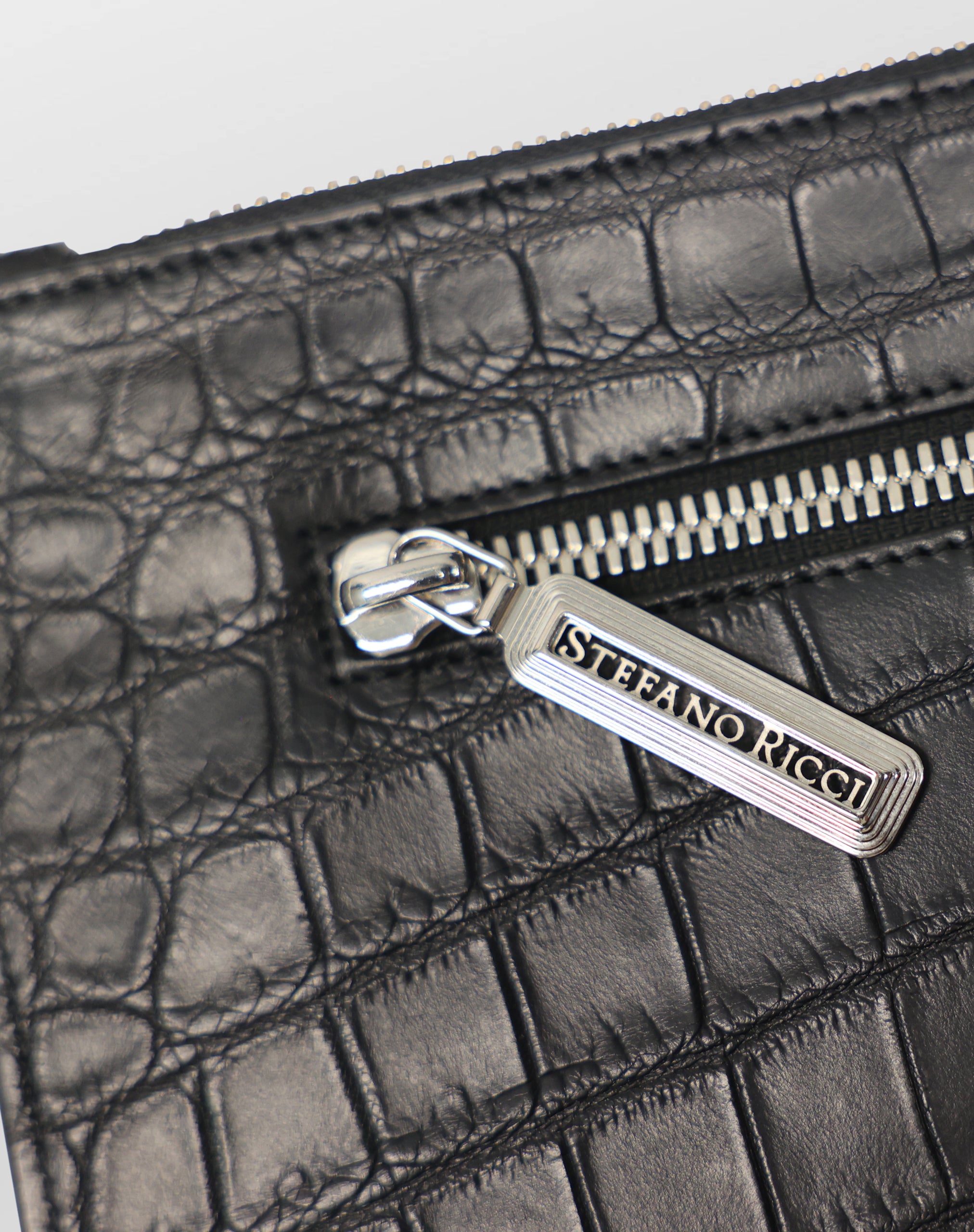 Stefano Ricci Crocodile Leather Matted Portfolio Case for Men