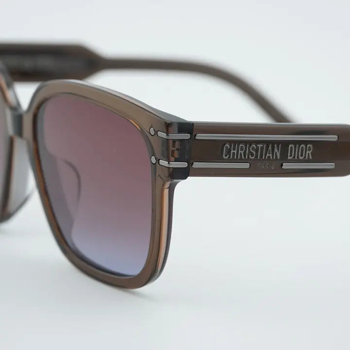 Dior DiorSignature S7F 64FB Shiny Brown Square Sunglasses