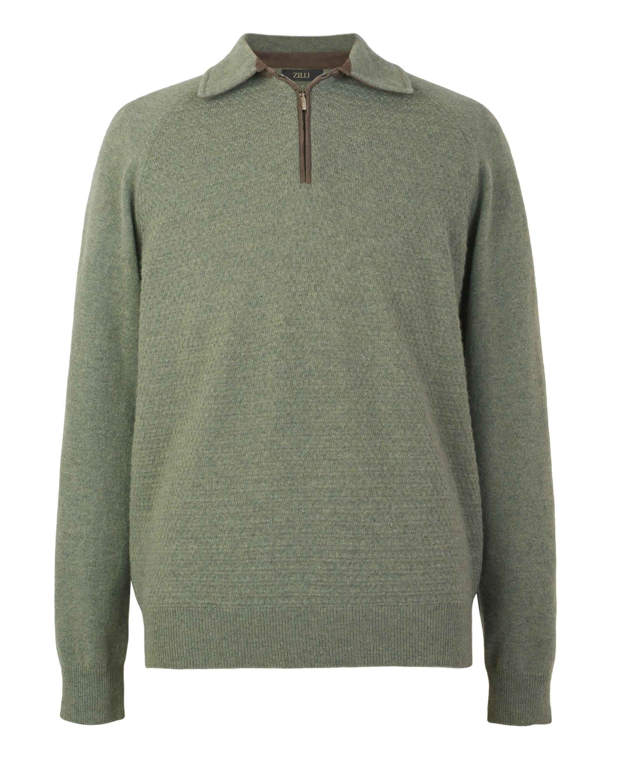 Zilli zipped polo sweater